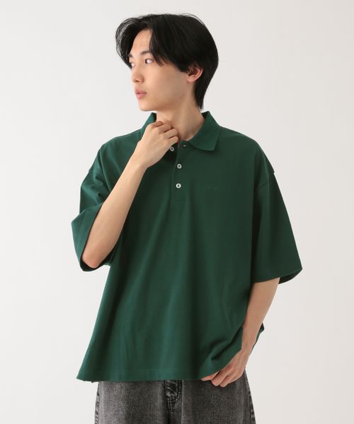 GLOBAL WORK ロゴ刺繍ポロシャツ/AND YUA ANY/499715 グリーン L キッズ グローバルワーク 499715 and ST アンドエスティ(旧ドットエスティ) GLOBAL WORK ロゴ刺繍ポロシャツ/AND YUA ANY/499715 グリーン L キッズ グローバルワーク 499715 and ST アンドエスティ(旧ドットエスティ)