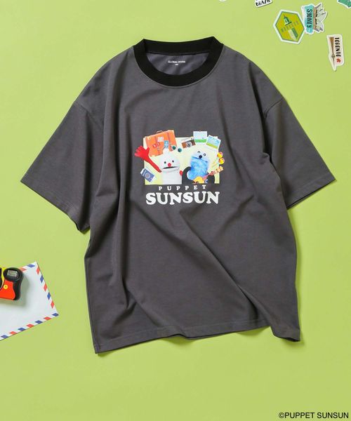 GLOBAL WORK SUNSUN/リンガーT半袖/キッズ/570848 シルバー キッズ グローバルワーク 570848 and ST アンドエスティ(旧ドットエスティ) GLOBAL WORK SUNSUN/リンガーT半袖/キッズ/570848 シルバー キッズ グローバルワーク 570848 and ST アンドエスティ(旧ドットエスティ)