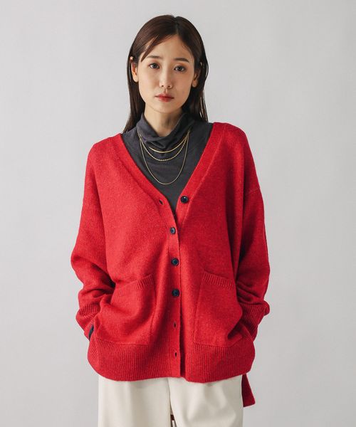 GLOBAL WORK フワフワHugmeVネックカーディガン/571330 レッド ウィメンズインナー グローバルワーク 571330 and ST アンドエスティ(旧ドットエスティ) GLOBAL WORK フワフワHugmeVネックカーディガン/571330 レッド ウィメンズインナー グローバルワーク 571330 and ST アンドエスティ(旧ドットエスティ)