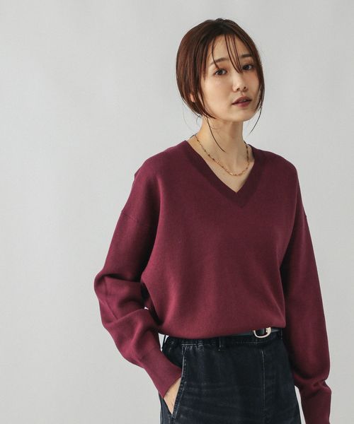 GLOBAL WORK スウェットライクVネックプルオーバー/571342 ボルドー L ウィメンズインナー グローバルワーク 571342 and ST アンドエスティ(旧ドットエスティ) GLOBAL WORK スウェットライクVネックプルオーバー/571342 ボルドー L ウィメンズインナー グローバルワーク 571342 and ST アンドエスティ(旧ドットエスティ)