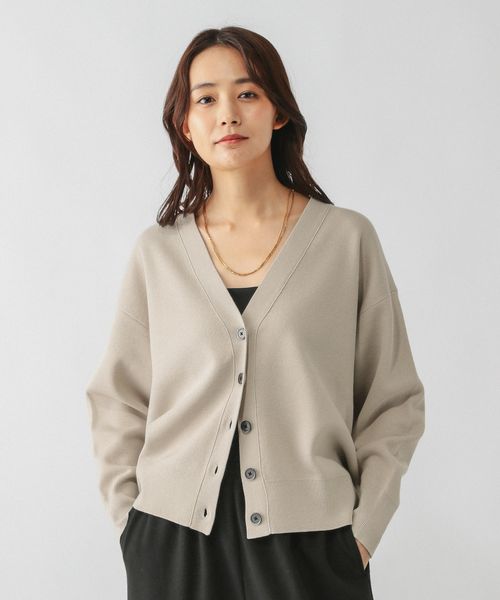 GLOBAL WORK スウェットライクVネックカーディガン/571348 ライトベージュ L ウィメンズインナー グローバルワーク 571348 and ST アンドエスティ(旧ドットエスティ) GLOBAL WORK スウェットライクVネックカーディガン/571348 ライトベージュ L ウィメンズインナー グローバルワーク 571348 and ST アンドエスティ(旧ドットエスティ)