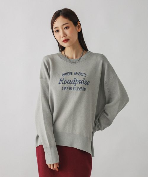 GLOBAL WORK スウェットライククループルオーバー/571350 ライトグレー M ウィメンズインナー グローバルワーク 571350 and ST アンドエスティ（旧ドットエスティ）