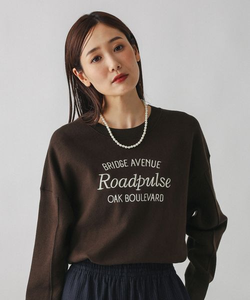 GLOBAL WORK スウェットライククループルオーバー/571350 ブラウン M ウィメンズインナー グローバルワーク 571350 and ST アンドエスティ(旧ドットエスティ) GLOBAL WORK スウェットライククループルオーバー/571350 ブラウン M ウィメンズインナー グローバルワーク 571350 and ST アンドエスティ(旧ドットエスティ)