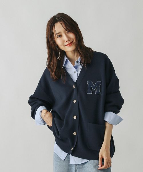 GLOBAL WORK 吉高由里子さん着用/スウェットライクロゴVネックカーディガン/571352 ネイビー M ウィメンズインナー グローバルワーク 571352 and ST アンドエスティ(旧ドットエスティ) GLOBAL WORK 吉高由里子さん着用/スウェットライクロゴVネックカーディガン/571352 ネイビー M ウィメンズインナー グローバルワーク 571352 and ST アンドエスティ(旧ドットエスティ)