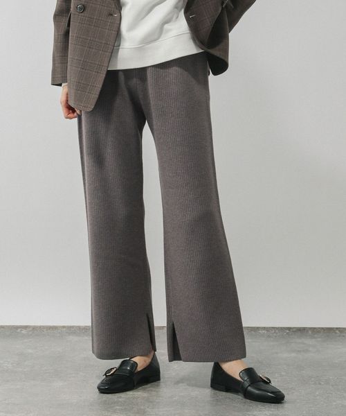 GLOBAL WORK スウェットライクニットパンツ/571363 グレー L ウィメンズボトムス グローバルワーク 571363 and ST アンドエスティ(旧ドットエスティ) GLOBAL WORK スウェットライクニットパンツ/571363 グレー L ウィメンズボトムス グローバルワーク 571363 and ST アンドエスティ(旧ドットエスティ)