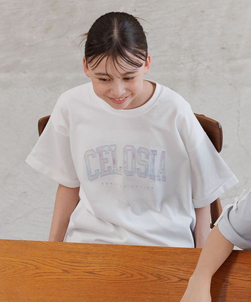 GLOBAL WORK フローズンTシャツ/ワイド/571539 オフホワイト キッズ グローバルワーク 571539 and ST アンドエスティ(旧ドットエスティ) GLOBAL WORK フローズンTシャツ/ワイド/571539 オフホワイト キッズ グローバルワーク 571539 and ST アンドエスティ(旧ドットエスティ)