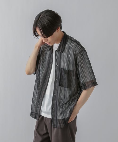 GLOBAL WORK トクトク2SET/メッシュシャツ/CLEAN MODE/571603 ブラック S メンズインナー グローバルワーク 571603 and ST アンドエスティ(旧ドットエスティ) GLOBAL WORK トクトク2SET/メッシュシャツ/CLEAN MODE/571603 ブラック S メンズインナー グローバルワーク 571603 and ST アンドエスティ(旧ドットエスティ)