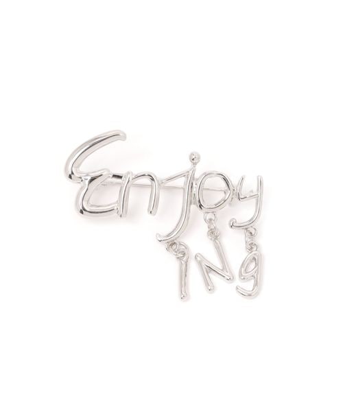 GLOBAL WORK ENJOYメタルブローチ/572440 ライトグレー ウィメンズグッズ グローバルワーク 572440 and ST アンドエスティ(旧ドットエスティ) GLOBAL WORK ENJOYメタルブローチ/572440 ライトグレー ウィメンズグッズ グローバルワーク 572440 and ST アンドエスティ(旧ドットエスティ)