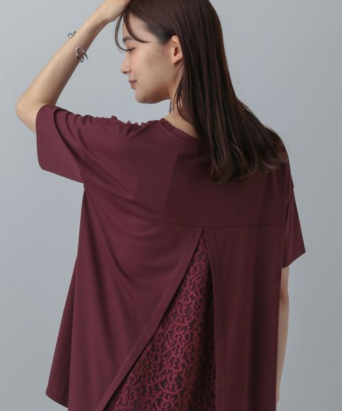 GLOBAL WORK MATINEE LINE/冷感バックレースT/575154 ボルドー M マチネ グローバルワーク 575154 and ST アンドエスティ(旧ドットエスティ) GLOBAL WORK MATINEE LINE/冷感バックレースT/575154 ボルドー M マチネ グローバルワーク 575154 and ST アンドエスティ(旧ドットエスティ)