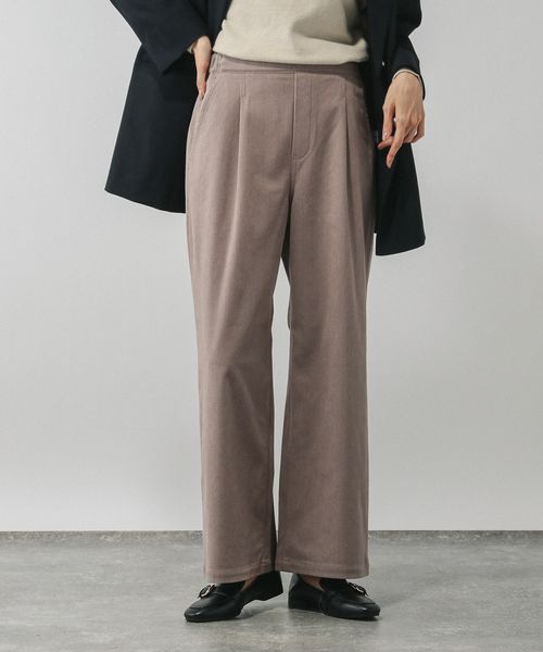 GLOBAL WORK イージーケアコーデュロイストレートパンツ/575183 ブラウン L ウィメンズボトムス グローバルワーク 575183 and ST アンドエスティ(旧ドットエスティ) GLOBAL WORK イージーケアコーデュロイストレートパンツ/575183 ブラウン L ウィメンズボトムス グローバルワーク 575183 and ST アンドエスティ(旧ドットエスティ)