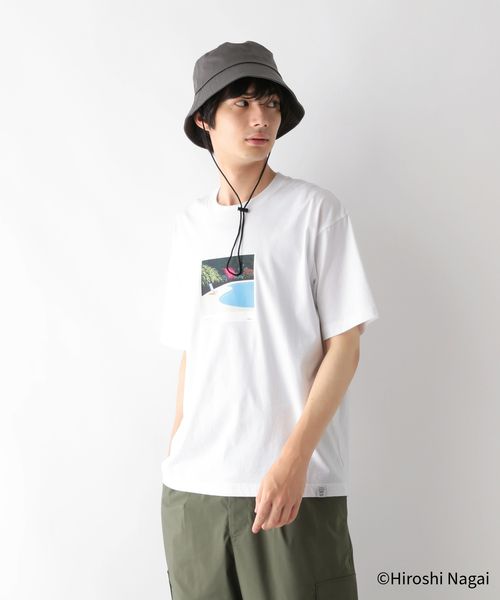 GLOBAL WORK 永井博コラボ/Tシャツ/半袖/575237 ホワイト M メンズインナー グローバルワーク 575237 and ST アンドエスティ(旧ドットエスティ) GLOBAL WORK 永井博コラボ/Tシャツ/半袖/575237 ホワイト M メンズインナー グローバルワーク 575237 and ST アンドエスティ(旧ドットエスティ)