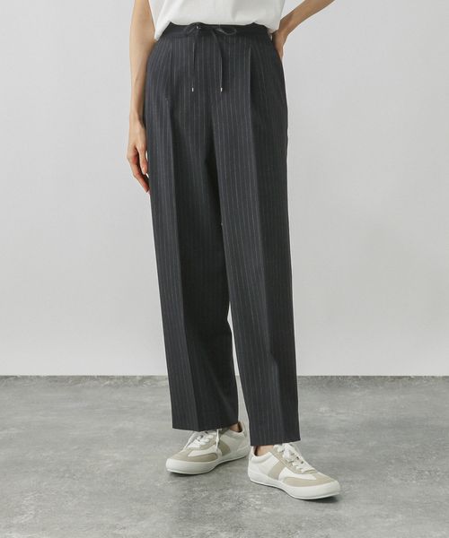 GLOBAL WORK ウツクシイージーストレート柄パンツ/575289 ブルー ウィメンズボトムス グローバルワーク 575289 and ST アンドエスティ(旧ドットエスティ) GLOBAL WORK ウツクシイージーストレート柄パンツ/575289 ブルー ウィメンズボトムス グローバルワーク 575289 and ST アンドエスティ(旧ドットエスティ)