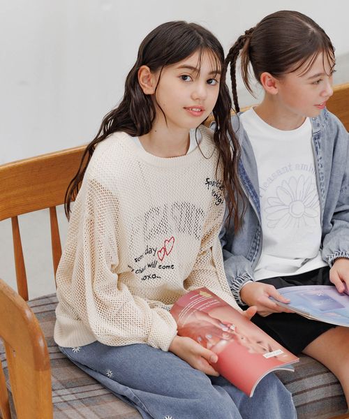 GLOBAL WORK トクトク2SETメッシュニットT/キッズ/575585 ナチュラル キッズ グローバルワーク 575585 and ST アンドエスティ（旧ドットエスティ）