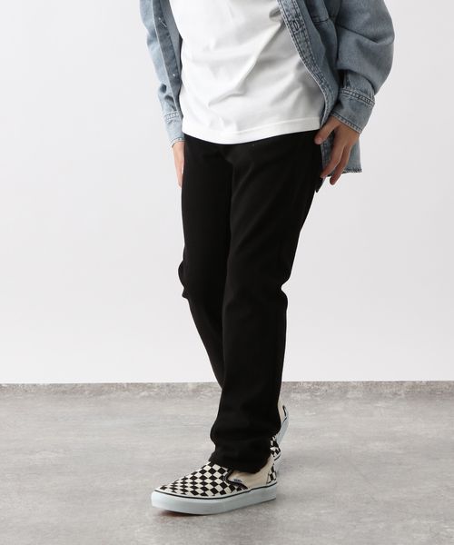 GLOBAL WORK スゴラクストレッチスリムパンツ/キッズ/575625 ブラック キッズ グローバルワーク 575625 and ST アンドエスティ(旧ドットエスティ) GLOBAL WORK スゴラクストレッチスリムパンツ/キッズ/575625 ブラック キッズ グローバルワーク 575625 and ST アンドエスティ(旧ドットエスティ)