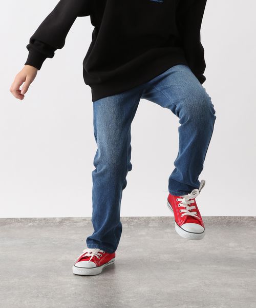 GLOBAL WORK スゴラクストレッチスリムパンツ/キッズ/575625 ブルー キッズ グローバルワーク 575625 and ST アンドエスティ(旧ドットエスティ) GLOBAL WORK スゴラクストレッチスリムパンツ/キッズ/575625 ブルー キッズ グローバルワーク 575625 and ST アンドエスティ(旧ドットエスティ)