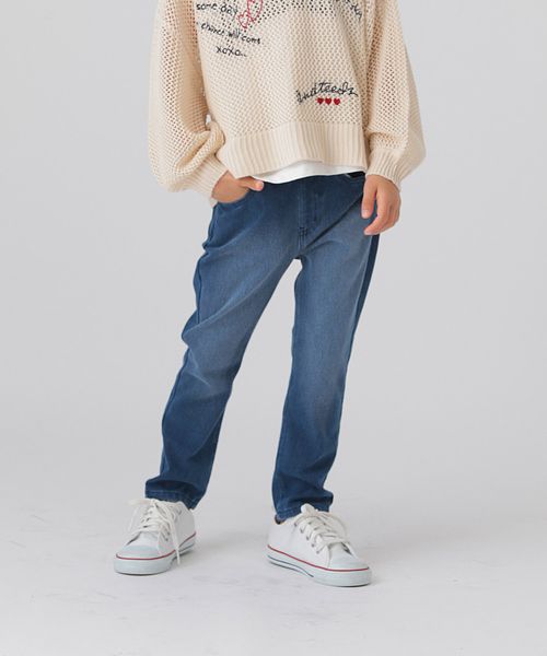 GLOBAL WORK スゴラクストレッチスリムパンツ/100-120cm展開/575739 ブルー キッズ グローバルワーク 575739 and ST アンドエスティ(旧ドットエスティ) GLOBAL WORK スゴラクストレッチスリムパンツ/100-120cm展開/575739 ブルー キッズ グローバルワーク 575739 and ST アンドエスティ(旧ドットエスティ)