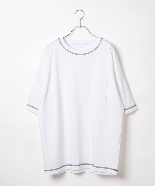 GLOBAL WORK フローズンTシャツ/ステッチ/575776 オフホワイト L メンズインナー グローバルワーク 575776 and ST アンドエスティ(旧ドットエスティ) GLOBAL WORK フローズンTシャツ/ステッチ/575776 オフホワイト L メンズインナー グローバルワーク 575776 and ST アンドエスティ(旧ドットエスティ)