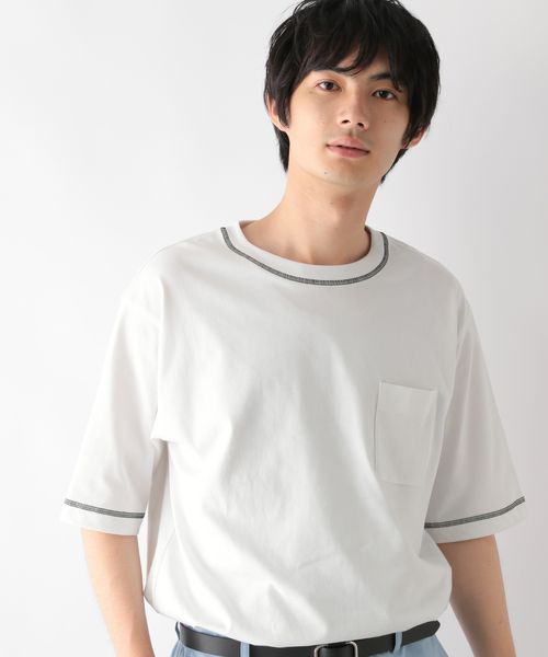 GLOBAL WORK フローズンTシャツ/ステッチ/575776 オフホワイト S メンズインナー グローバルワーク 575776 and ST アンドエスティ(旧ドットエスティ) GLOBAL WORK フローズンTシャツ/ステッチ/575776 オフホワイト S メンズインナー グローバルワーク 575776 and ST アンドエスティ(旧ドットエスティ)