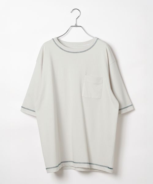 GLOBAL WORK フローズンTシャツ/ステッチ/575776 ライトグレー M メンズインナー グローバルワーク 575776 and ST アンドエスティ(旧ドットエスティ) GLOBAL WORK フローズンTシャツ/ステッチ/575776 ライトグレー M メンズインナー グローバルワーク 575776 and ST アンドエスティ(旧ドットエスティ)