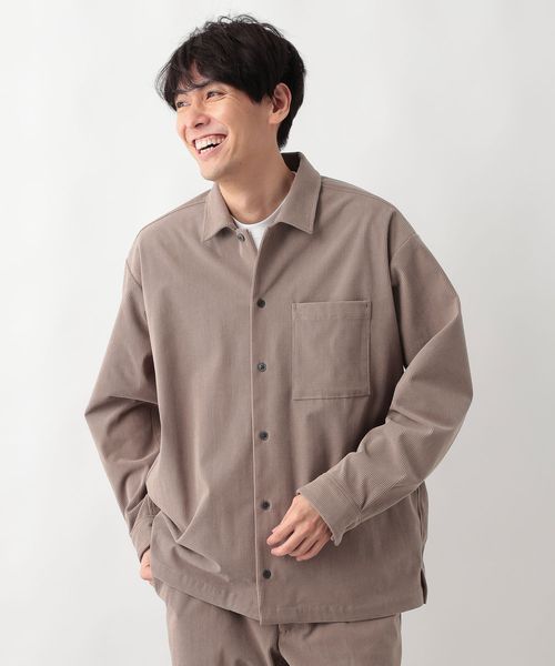 GLOBAL WORK やわらかリッチコーデュロイシャツ/576411 ライトベージュ L メンズインナー グローバルワーク 576411 and ST アンドエスティ(旧ドットエスティ) GLOBAL WORK やわらかリッチコーデュロイシャツ/576411 ライトベージュ L メンズインナー グローバルワーク 576411 and ST アンドエスティ(旧ドットエスティ)