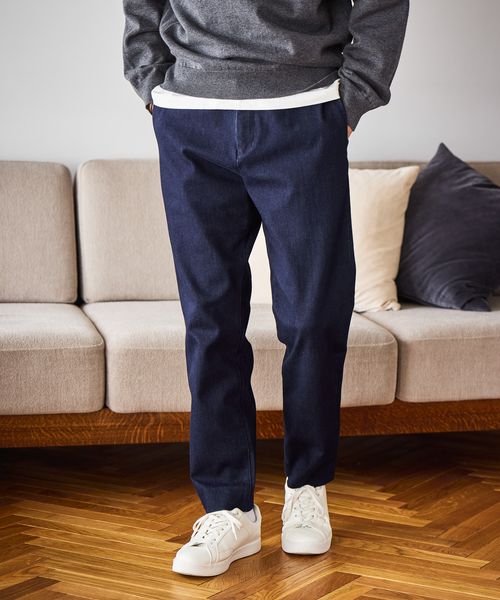 GLOBAL WORK スゴラクストレッチスリムパンツ+WARM/576425 ダークブルー メンズボトムス グローバルワーク 576425 and ST アンドエスティ(旧ドットエスティ) GLOBAL WORK スゴラクストレッチスリムパンツ+WARM/576425 ダークブルー メンズボトムス グローバルワーク 576425 and ST アンドエスティ(旧ドットエスティ)