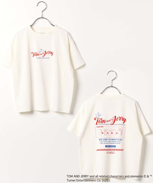 GLOBAL WORK ヘビロッTEE/TOM and JERRY/100-120cm展開/576605 オフホワイト キッズ グローバルワーク 576605 and ST アンドエスティ(旧ドットエスティ) GLOBAL WORK ヘビロッTEE/TOM and JERRY/100-120cm展開/576605 オフホワイト キッズ グローバルワーク 576605 and ST アンドエスティ(旧ドットエスティ)