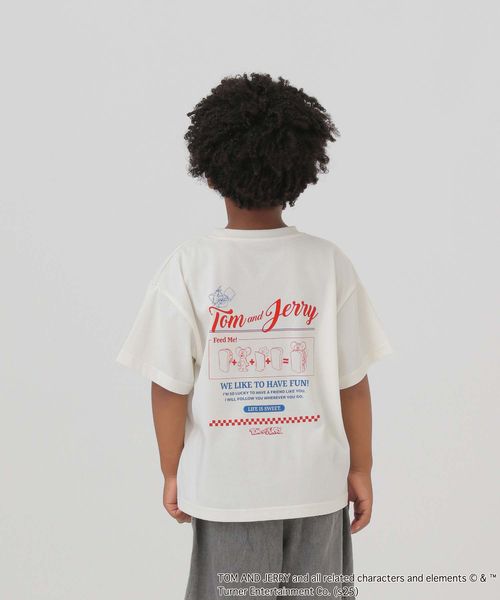GLOBAL WORK ヘビロッTEE/TOM and JERRY/100-120cm展開/576605 オフホワイト キッズ グローバルワーク 576605 and ST アンドエスティ(旧ドットエスティ) GLOBAL WORK ヘビロッTEE/TOM and JERRY/100-120cm展開/576605 オフホワイト キッズ グローバルワーク 576605 and ST アンドエスティ(旧ドットエスティ)