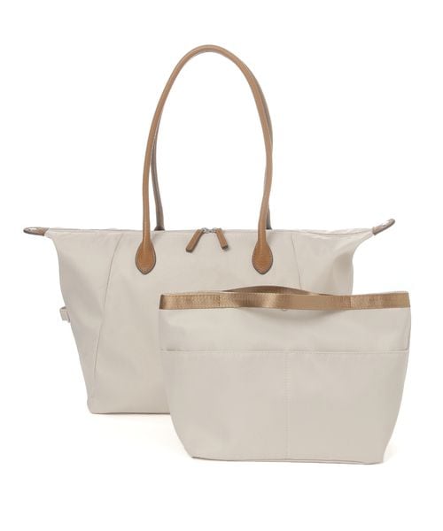 GLOBAL WORK 撥水軽量バッグインバッグ付きトート/576714 ナチュラル ウィメンズグッズ グローバルワーク 576714 and ST アンドエスティ（旧ドットエスティ）
