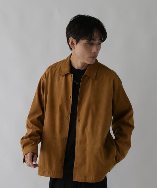 GLOBAL WORK スウェードライクシャツ/CLEAN MODE/576759 ライトベージュ L メンズインナー グローバルワーク 576759 and ST アンドエスティ(旧ドットエスティ) GLOBAL WORK スウェードライクシャツ/CLEAN MODE/576759 ライトベージュ L メンズインナー グローバルワーク 576759 and ST アンドエスティ(旧ドットエスティ)