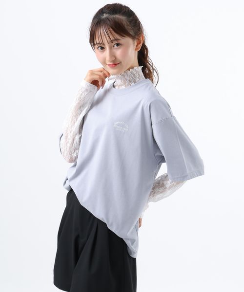 GLOBAL WORK 2SETシア−長袖*半袖T/AND YUA ANY/576822 ライトブルー S キッズ グローバルワーク 576822 and ST アンドエスティ(旧ドットエスティ) GLOBAL WORK 2SETシア−長袖*半袖T/AND YUA ANY/576822 ライトブルー S キッズ グローバルワーク 576822 and ST アンドエスティ(旧ドットエスティ)