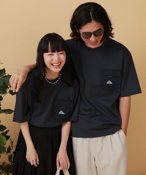 GLOBAL WORK KELTYコラボTシャツ/半袖/576834 ネイビー S メンズインナー グローバルワーク 576834 and ST アンドエスティ(旧ドットエスティ) GLOBAL WORK KELTYコラボTシャツ/半袖/576834 ネイビー S メンズインナー グローバルワーク 576834 and ST アンドエスティ(旧ドットエスティ)