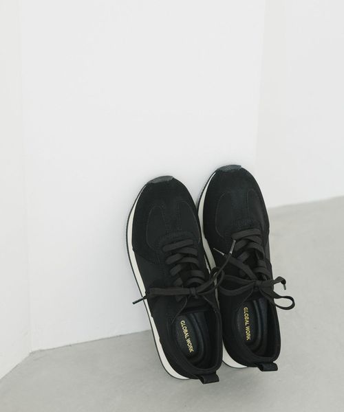 GLOBAL WORK エアかるクラシックスニーカー/577724 ブラック M ウィメンズグッズ グローバルワーク 577724 and ST アンドエスティ(旧ドットエスティ) GLOBAL WORK エアかるクラシックスニーカー/577724 ブラック M ウィメンズグッズ グローバルワーク 577724 and ST アンドエスティ(旧ドットエスティ)