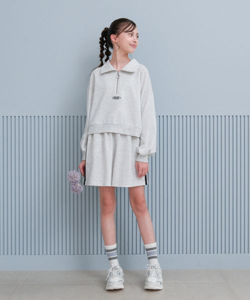 GLOBAL WORK トクトクミニ裏毛セットアップ/キッズ/577754 ライトグレー キッズ グローバルワーク 577754 and ST アンドエスティ（旧ドットエスティ）