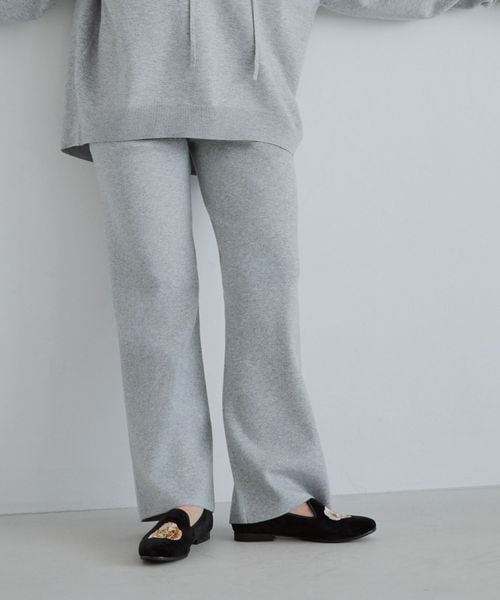 GLOBAL WORK 高山直子さんコラボ/フワフワHugmeセットアップ/パンツ/EiiS/577762 グレー M ウィメンズボトムス グローバルワーク 577762 and ST アンドエスティ(旧ドットエスティ) GLOBAL WORK 高山直子さんコラボ/フワフワHugmeセットアップ/パンツ/EiiS/577762 グレー M ウィメンズボトムス グローバルワーク 577762 and ST アンドエスティ(旧ドットエスティ)