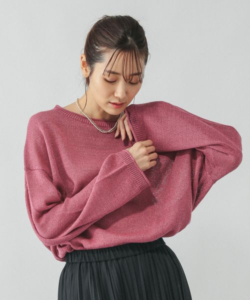 GLOBAL WORK ペーパーヤーンドルマンプルオーバー/577961 ピンク M ウィメンズインナー グローバルワーク 577961 and ST アンドエスティ(旧ドットエスティ) GLOBAL WORK ペーパーヤーンドルマンプルオーバー/577961 ピンク M ウィメンズインナー グローバルワーク 577961 and ST アンドエスティ(旧ドットエスティ)