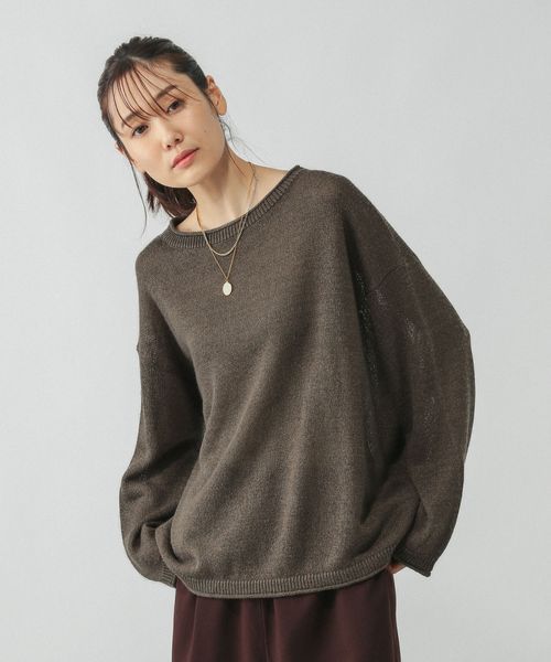 GLOBAL WORK ペーパーヤーンドルマンプルオーバー/577961 ブラウン M ウィメンズインナー グローバルワーク 577961 and ST アンドエスティ(旧ドットエスティ) GLOBAL WORK ペーパーヤーンドルマンプルオーバー/577961 ブラウン M ウィメンズインナー グローバルワーク 577961 and ST アンドエスティ(旧ドットエスティ)