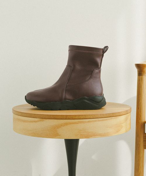 GLOBAL WORK エアかる撥水スニーカーブーツ/579486 ブラウン M ウィメンズグッズ グローバルワーク 579486 and ST アンドエスティ（旧ドットエスティ）