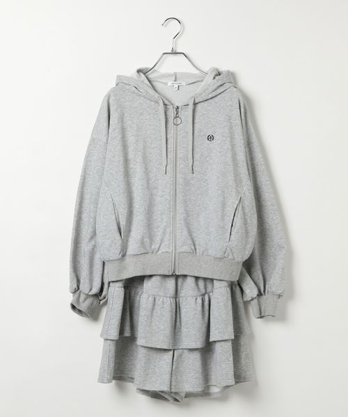 GLOBAL WORK SETUPZIPパーカー*スカパン/AND YUA ANY/ ライトグレー S キッズ グローバルワーク 579668 and ST アンドエスティ(旧ドットエスティ) GLOBAL WORK SETUPZIPパーカー*スカパン/AND YUA ANY/ ライトグレー S キッズ グローバルワーク 579668 and ST アンドエスティ(旧ドットエスティ)