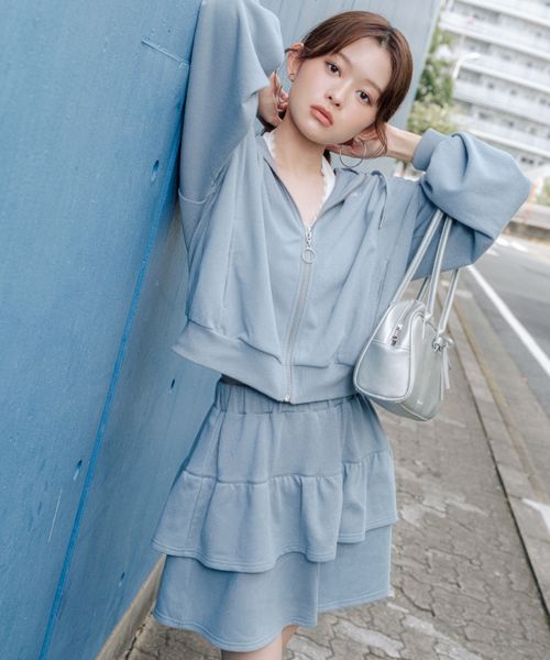 GLOBAL WORK SETUPZIPパーカー*スカパン/AND YUA ANY/579668 ブルー M キッズ グローバルワーク 579668 and ST アンドエスティ(旧ドットエスティ) GLOBAL WORK SETUPZIPパーカー*スカパン/AND YUA ANY/579668 ブルー M キッズ グローバルワーク 579668 and ST アンドエスティ(旧ドットエスティ)