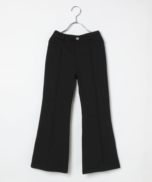 GLOBAL WORK スゴラクストレッチフレアパンツ/キッズ/579689 ブラック キッズ グローバルワーク 579689 and ST アンドエスティ(旧ドットエスティ) GLOBAL WORK スゴラクストレッチフレアパンツ/キッズ/579689 ブラック キッズ グローバルワーク 579689 and ST アンドエスティ(旧ドットエスティ)