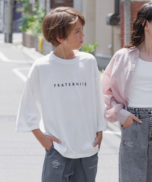 GLOBAL WORK ヘビロッTEE/プリント7分袖/キッズ/579695 オフホワイト キッズ グローバルワーク 579695 and ST アンドエスティ(旧ドットエスティ) GLOBAL WORK ヘビロッTEE/プリント7分袖/キッズ/579695 オフホワイト キッズ グローバルワーク 579695 and ST アンドエスティ(旧ドットエスティ)