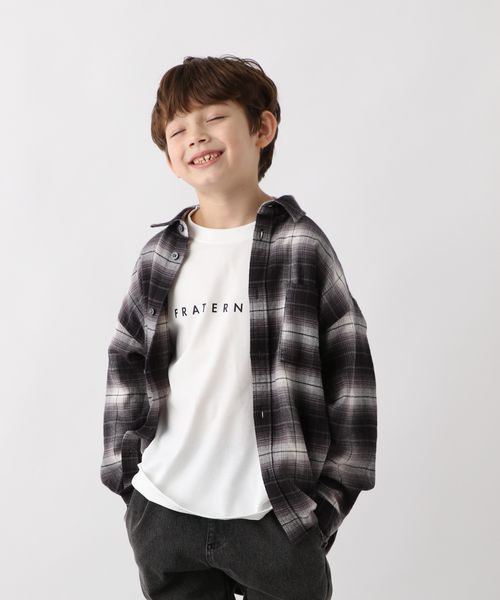 GLOBAL WORK ヘビロッTEE/プリント7分袖/キッズ/579695 オフホワイト キッズ グローバルワーク 579695 and ST アンドエスティ（旧ドットエスティ）