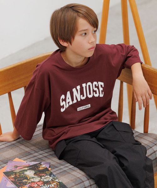 GLOBAL WORK ヘビロッTEE/プリント7分袖/キッズ/579695 レッド キッズ グローバルワーク 579695 and ST アンドエスティ(旧ドットエスティ) GLOBAL WORK ヘビロッTEE/プリント7分袖/キッズ/579695 レッド キッズ グローバルワーク 579695 and ST アンドエスティ(旧ドットエスティ)