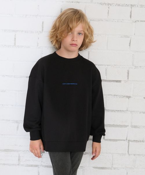 GLOBAL WORK ヘビロテスウェットプリント長袖/キッズ/579709 ブラック キッズ グローバルワーク 579709 and ST アンドエスティ(旧ドットエスティ) GLOBAL WORK ヘビロテスウェットプリント長袖/キッズ/579709 ブラック キッズ グローバルワーク 579709 and ST アンドエスティ(旧ドットエスティ)