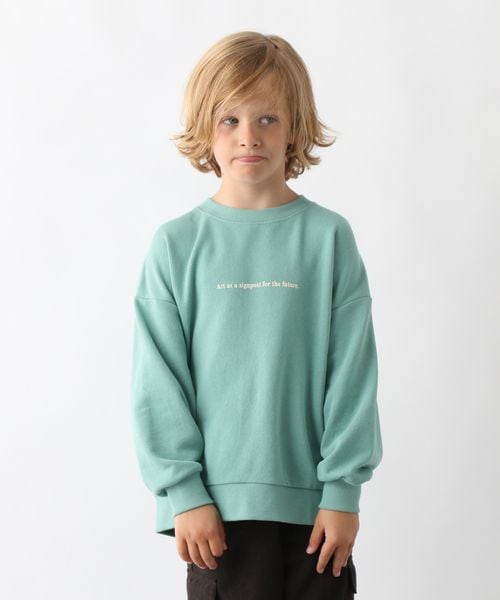 GLOBAL WORK ヘビロテスウェットプリント長袖/キッズ/579709 グリーン キッズ グローバルワーク 579709 and ST アンドエスティ(旧ドットエスティ) GLOBAL WORK ヘビロテスウェットプリント長袖/キッズ/579709 グリーン キッズ グローバルワーク 579709 and ST アンドエスティ(旧ドットエスティ)