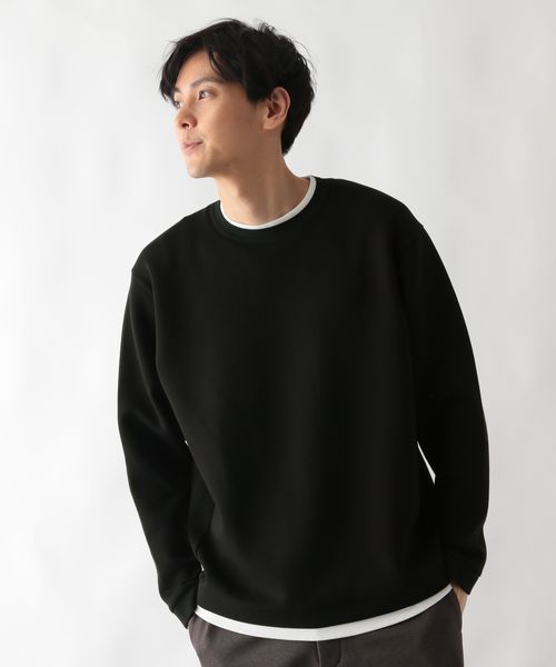 GLOBAL WORK ライトクッションクルーレイヤー/580441 ブラック メンズインナー グローバルワーク 580441 and ST アンドエスティ(旧ドットエスティ) GLOBAL WORK ライトクッションクルーレイヤー/580441 ブラック メンズインナー グローバルワーク 580441 and ST アンドエスティ(旧ドットエスティ)