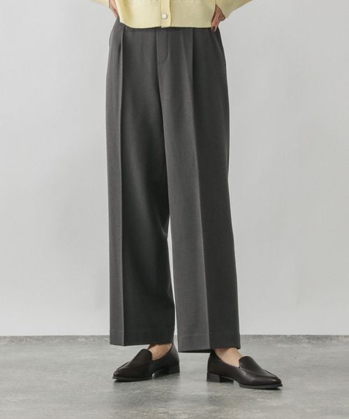 GLOBAL WORK あったかウツクシルエットイージーストレートパンツ/580754 グレー ウィメンズボトムス グローバルワーク 580754 and ST アンドエスティ(旧ドットエスティ) GLOBAL WORK あったかウツクシルエットイージーストレートパンツ/580754 グレー ウィメンズボトムス グローバルワーク 580754 and ST アンドエスティ(旧ドットエスティ)