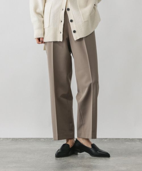 GLOBAL WORK あったかウツクシルエットイージーストレートパンツ/580754 ブラウン ウィメンズボトムス グローバルワーク 580754 and ST アンドエスティ(旧ドットエスティ) GLOBAL WORK あったかウツクシルエットイージーストレートパンツ/580754 ブラウン ウィメンズボトムス グローバルワーク 580754 and ST アンドエスティ(旧ドットエスティ)