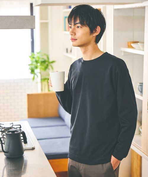 GLOBAL WORK マイニチタキノウクルー/長袖/580761 ブラック S メンズインナー グローバルワーク 580761 and ST アンドエスティ(旧ドットエスティ) GLOBAL WORK マイニチタキノウクルー/長袖/580761 ブラック S メンズインナー グローバルワーク 580761 and ST アンドエスティ(旧ドットエスティ)