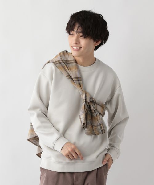 GLOBAL WORK スウェードライククリーンスウェット/580811 オフホワイト L メンズインナー グローバルワーク 580811 and ST アンドエスティ(旧ドットエスティ) GLOBAL WORK スウェードライククリーンスウェット/580811 オフホワイト L メンズインナー グローバルワーク 580811 and ST アンドエスティ(旧ドットエスティ)